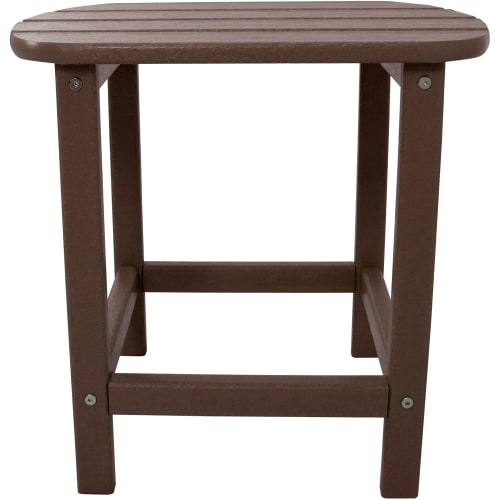 Cape Soleil, Verde 19" x 15" Side Table in Mahogany